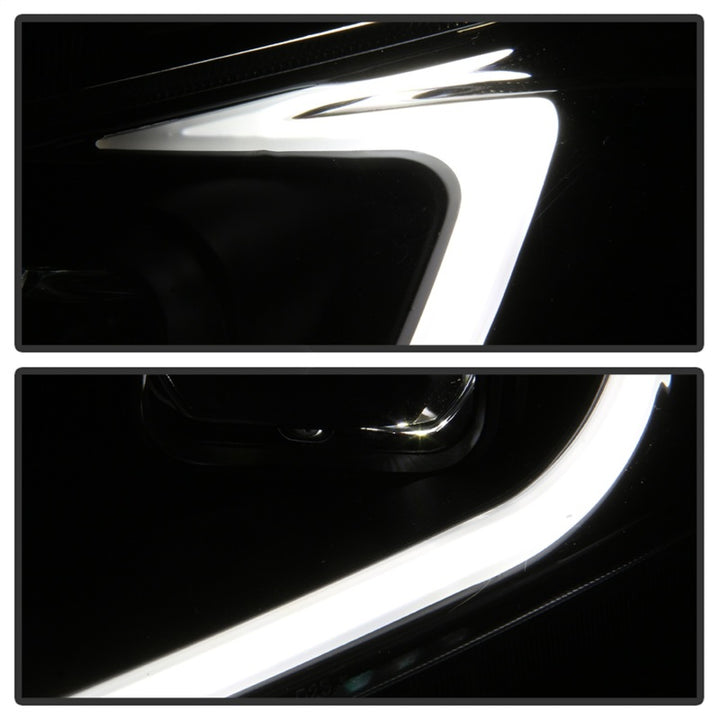 xTune 09-14 Acura TSX Projector Headlights - Light Bar DRL - Black (PRO-JH-ATSX09-LB-BK) - Bull Strap