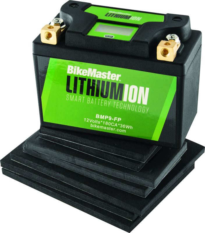 BikeMaster Lithium Ion 2.0 Battery - BMP9-FP - Bull Strap