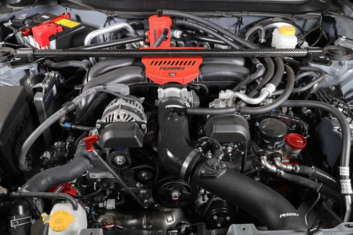 PERRIN 22-25 Subaru BRZ / Toyota GR86 Inlet Hose - Black - Bull Strap
