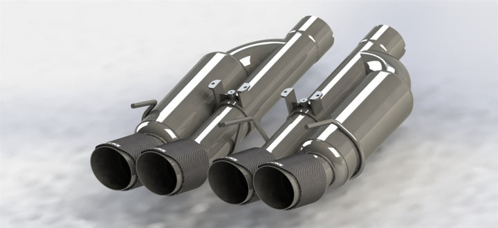 Kooks 09-13 Chevrolet Corvette Z06/ZR1 3in. Valved Axle-Back Exhaust w/ SS Tips - Bull Strap