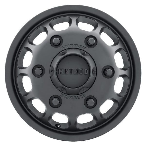 Method MR901 - FRONT 16x5.5 +117mm Offset 6x205 161.04mm CB Matte Black Wheel - Bull Strap