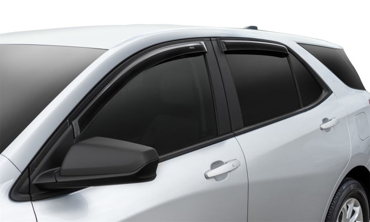 AVS 2018 Chevy Equinox Ventvisor Outside Mount Window Deflectors 4pc - Smoke - Bull Strap