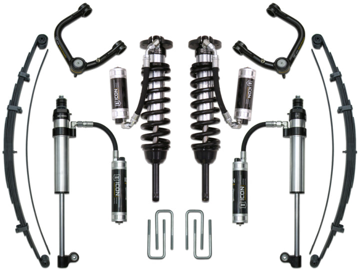 ICON 05-15 Toyota Tacoma 0-3.5in/16-17 Toyota Tacoma 0-2.75in Stg 9 Suspension System w/Tubular Uca - Bull Strap