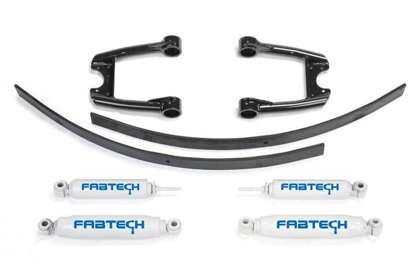 Fabtech 84-95 Toyota P/U 2WD 3.5in Perf Sys w/Perf Shks - Bull Strap