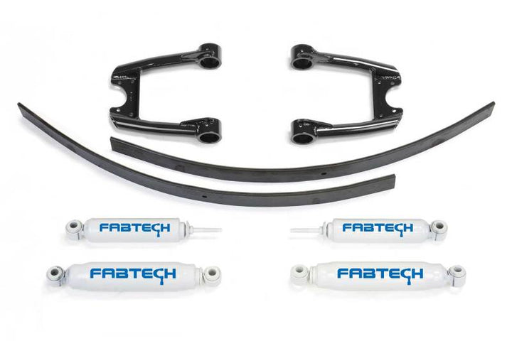 Fabtech 84-95 Toyota P/U 2WD 3.5in Perf Sys w/Perf Shks - Bull Strap