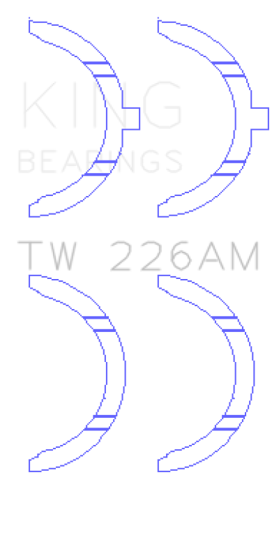 King Engine Bearings Toyota 3SGTE Thrust Washer Set - Bull Strap