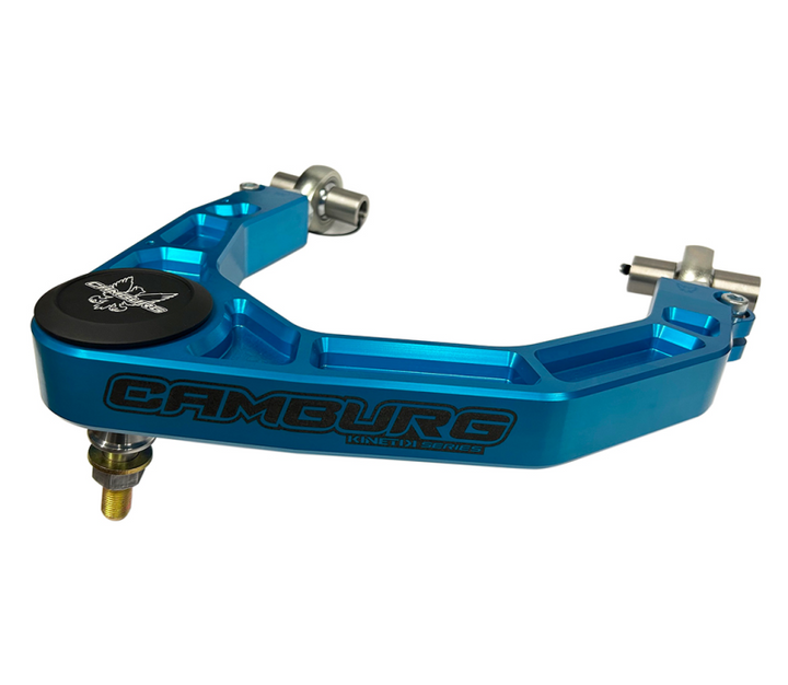 Camburg Toyota Tundra 2WD/4WD 22-23 KINETIK V2 Performance Billet Uniball Upper Arms (King Blue) - Bull Strap