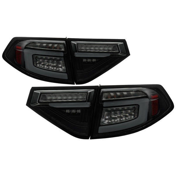 Spyder 08-14 Subara Impreza WRX Hatchback LED Tail Lights Seq Signal Blk Smoke ALT-YD-SI085D-SEQ-BSM - Bull Strap