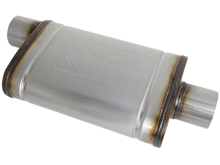 aFe Apollo GT Series 3in 409 Stainless Steel Muffler Upgrade 2019 GM Silverado/Sierra 1500 V8-6.2L - Bull Strap