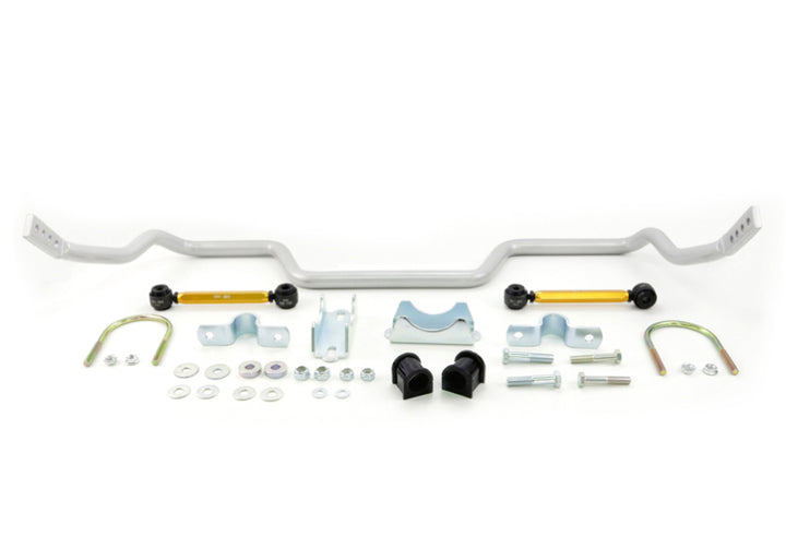 Whiteline 05+ Ford Mustang Coupe 8 cyl (Inc Shelby GT / GT500) Rear 27mm Heavy Duty Adj Swaybar - Bull Strap