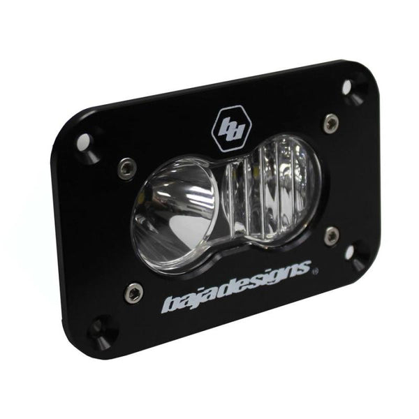 Baja Designs S2 Sport Flush Mount Driving Combo Pattern LED Work Light - Clear - Bull Strap