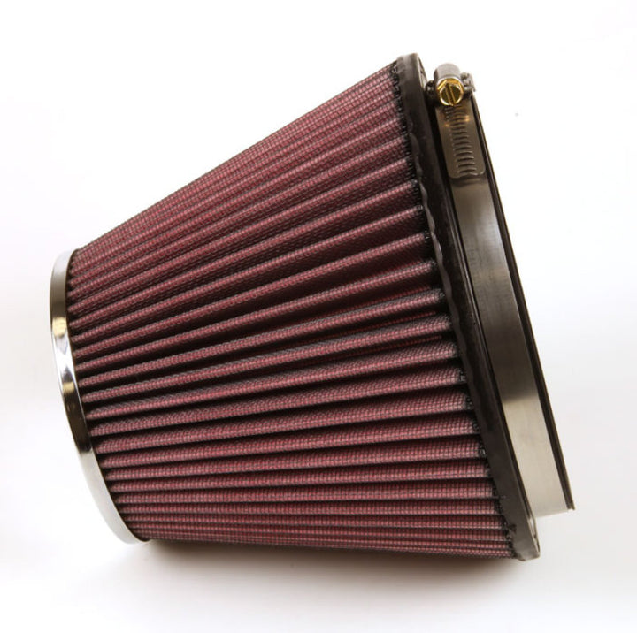 K&N Round Tapered Universal Air Filter 6in Flange ID x 7.5in Base OD x 4.5in Top OD x 6in H - Bull Strap