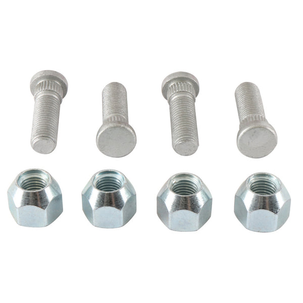 QuadBoss 16-19 Can-Am Defender HD10 Front Wheel Stud & Nut Kit - Bull Strap