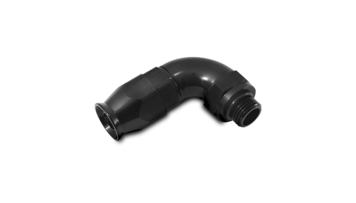 Vibrant -10AN 90 Degree Elbow Hose End Fitting for PTFE Lined Hose - Bull Strap