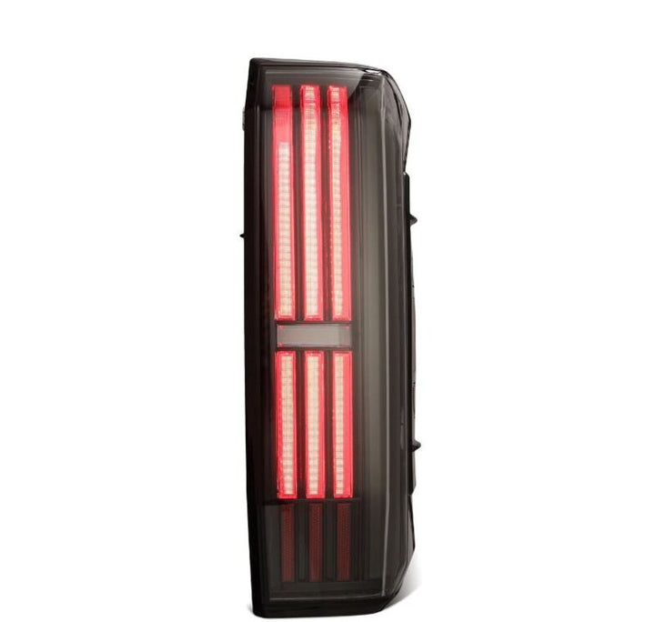 AlphaRex 22-24 Toyota Tundra NOVA-Series Prismatic LED Tail Lights - Alpha-Black - Bull Strap