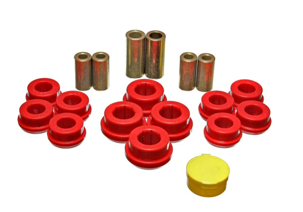 Energy Suspension 92-01 Honda Prelude Red Rear Control Arm Bushing Set - Bull Strap