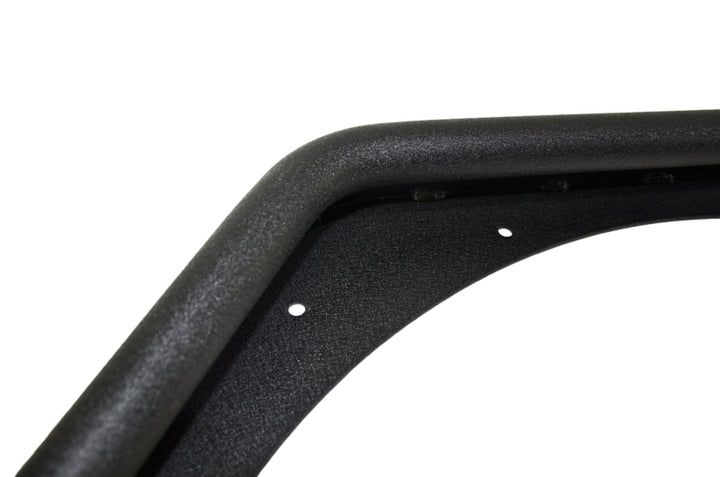 Fishbone Offroad 97-06 Jeep Wrangler TJ Steel Tube Fenders Front 3In Flare - Blk Textured Powdercoat - Bull Strap