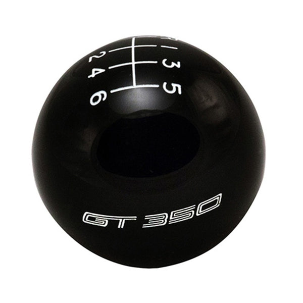 Ford Racing 15-19 Mustang GT350 6-Speed Shift Knob - Black - Bull Strap