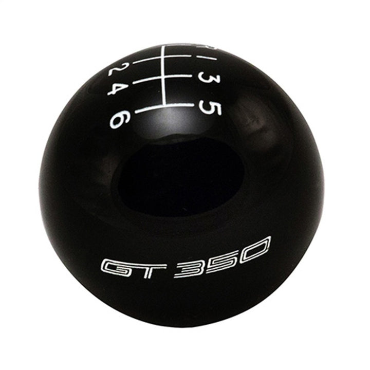 Ford Racing 15-19 Mustang GT350 6-Speed Shift Knob - Black - Bull Strap