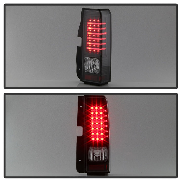 xTune Hummer H3 06-09 ( Non H3T ) LED Tail Lights Black ALT-ON-HH306-LED-BK - Bull Strap