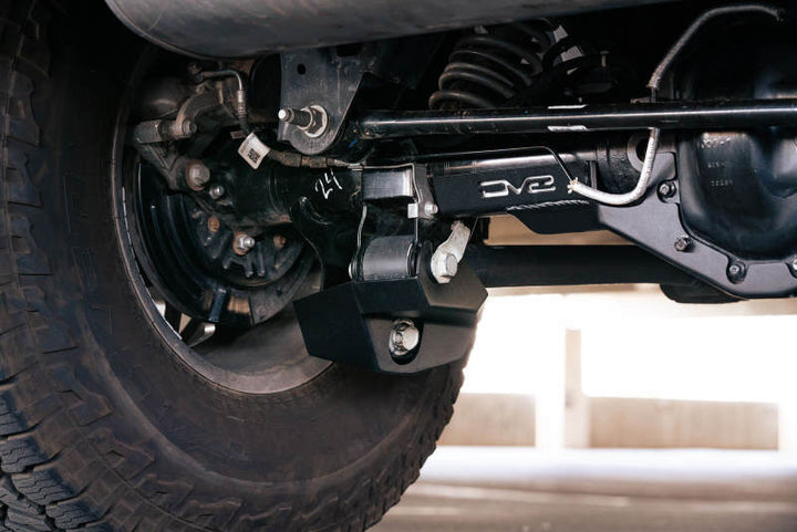DV8 Offroad 2021-2022 Ford Bronco Rear Shock Guard Skid Plates - Bull Strap