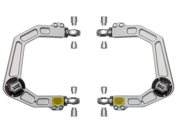 ICON 2005+ Toyota Tacoma Billet Upper Control Arm Delta Joint Kit - Bull Strap