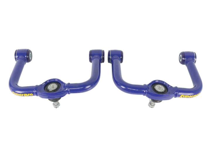 Superpro 05-21 Nissan Frontier - Fixed Offset Upper Control Arm Set - Camber/Caster Correction - Bull Strap