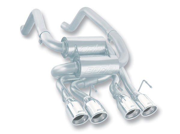 Borla 05-08 Corvette Convertible/Coupe 6.0L/6.2L 8cyl SS S-Type Exhaust (REAR SECTION ONLY) - Bull Strap