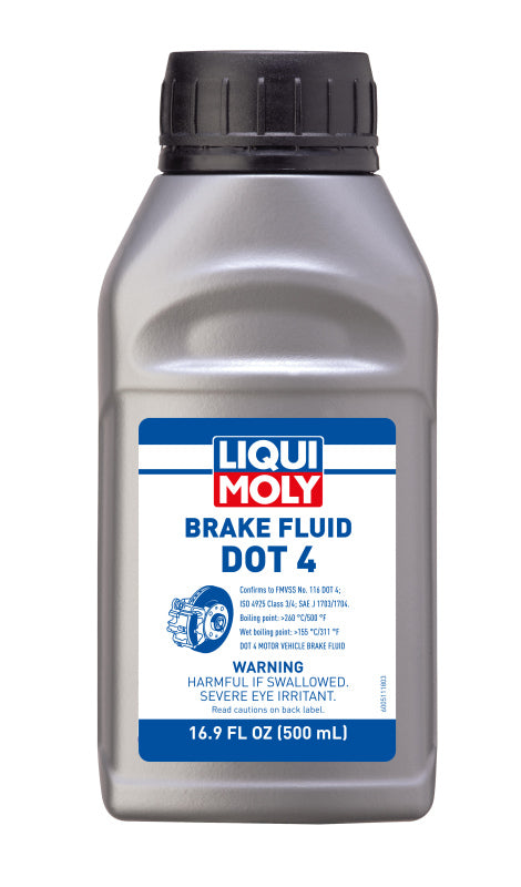 LIQUI MOLY 500mL Brake Fluid DOT 4 - Bull Strap