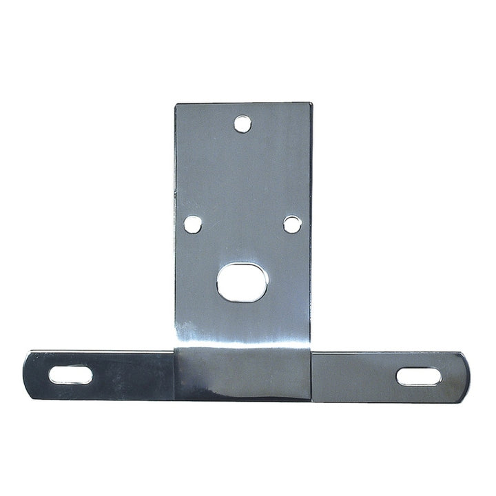 Rugged Ridge 76-86 Jeep CJ Stainless Steel License Plate Bracket - Bull Strap