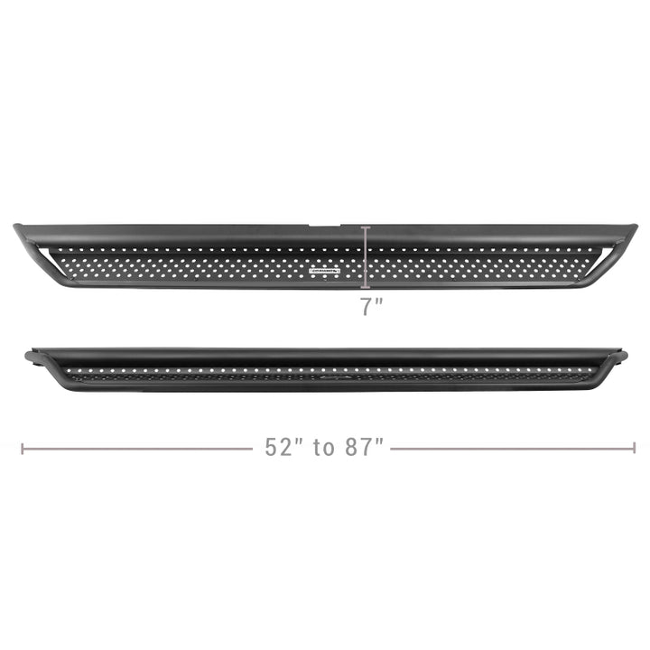 Go Rhino Dominator Extreme D1 Side Steps - Tex Blk - 87in - Bull Strap