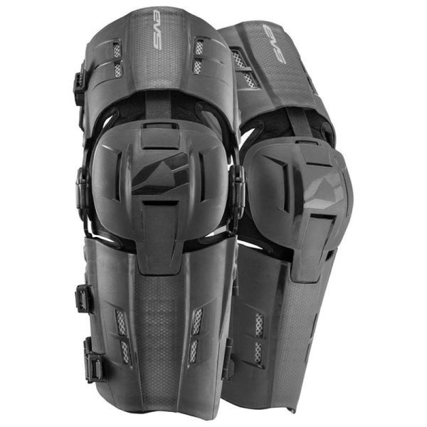 EVS RS9 Knee Brace Black Pair - Medium - Bull Strap