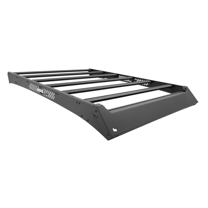 Go Rhino 24-25 Toyota Tacoma Double Cab Pickup Ceros Low Profile Roof Rack - Tex. Blk - Bull Strap
