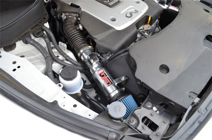 Injen 13 Infiniti FX37 3.7L V6 Twin Polished Short Ram Intake w/MR Tech - Bull Strap