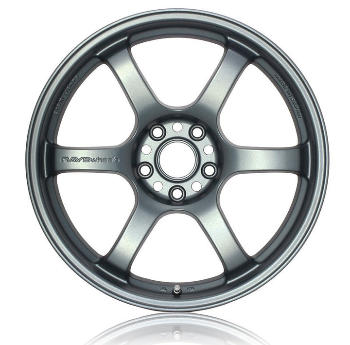 Gram Lights 57DR 15x8.0 +35 4-100 Gunblue 2 (G2) Wheel - Bull Strap