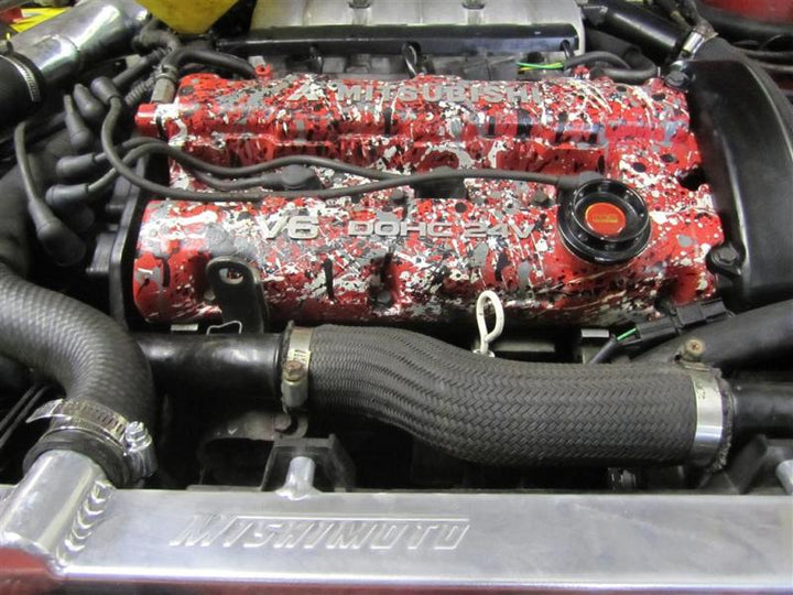 Mishimoto 91-99 Mitsubishi 3000GT Turbo Manual Aluminum Radiator - Bull Strap