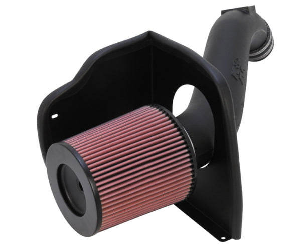 K&N 01-04 Chevy Silverado HD V8-6.6L Performance Intake Kit - Bull Strap