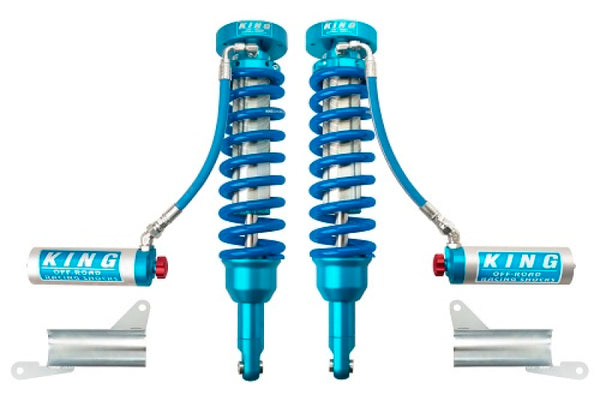 King Shocks 2010+ Toyota 4Runner w/KDSS Front 2.5 Dia Remote Reservoir Coilover w/Adjuster (Pair) - Bull Strap