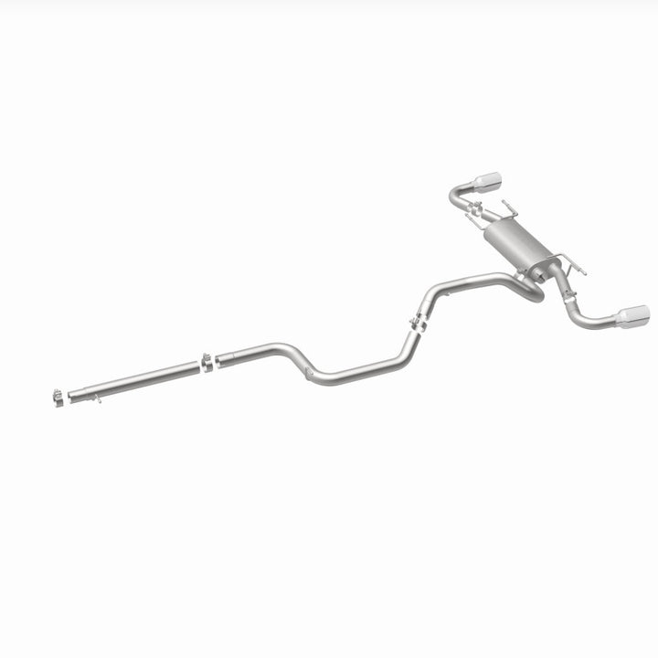 MagnaFlow 10-12 Mazda 3 L4 2.5L Hatchback Split Rear Exit Stainless Cat Back Performance Exhaust - Bull Strap