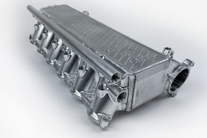 CSF BMW Gen 1 B58 Charge-Air-Cooler Manifold - Machined Billet Aluminum - Bull Strap