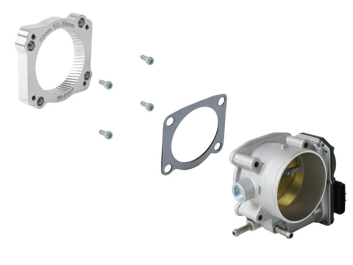 aFe POWER 10-23 Toyota 4Runner V6 4.0L / 10-14 Toyota FJ Cruiser V6 4.0L 76mm Billet Throttle Body - Bull Strap