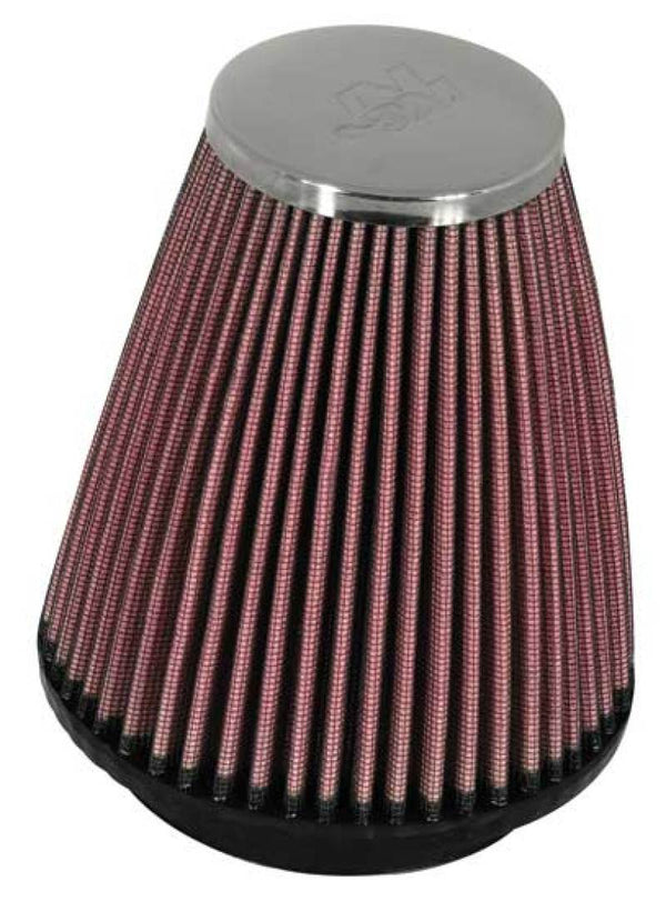 K&N Universal Chrome Filter 2.25 Inch Flange / 3.5 Inch Base / 2 Inch Top / 4 Inch Height - Bull Strap