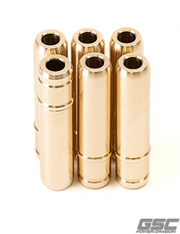 GSC P-D Toyota G16E STD Manganese Bronze Exhaust Valve Guide Stopper Style - Set of 6 - Bull Strap