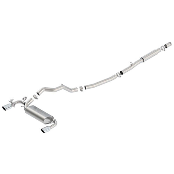 Ford Racing 2016-2017 Focus RS Active Sport Cat-Back Exhaust System w/ Polished Tips - Bull Strap