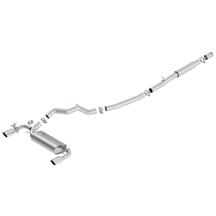 Ford Racing 2016-2017 Focus RS Active Sport Cat-Back Exhaust System w/ Polished Tips - Bull Strap