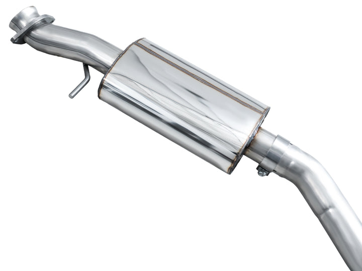 AWE 23-24 Toyota GR Corolla Touring Edition Catback Exhaust - Chrome Silver Tips - Bull Strap