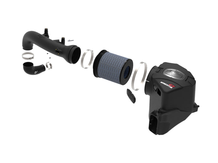 aFe Momentum GT Pro 5R Cold Air Intake System 19 GM Silverado/Sierra 1500 V6-2.7L (t) - Bull Strap