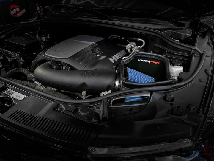 aFe Magnum FORCE Pro 5R Cold Air Intake System 11-19 Jeep Grand Cherokee (WK2) V8-5.7L - Bull Strap