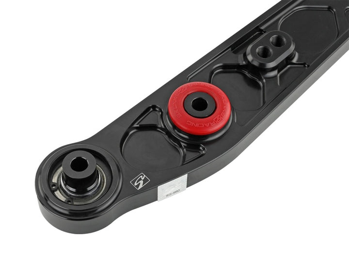 Skunk2 Honda/Acura EK Alpha Series Rear Lower Control Arm Set - Black - Bull Strap