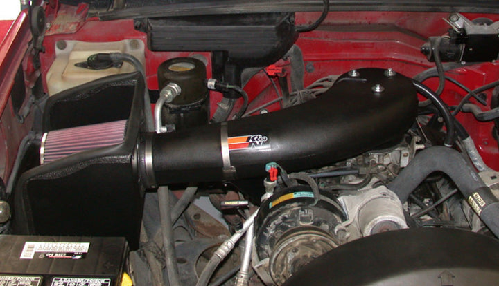 K&N 88-95 Chevy C/K Pick Up V8-5.7L Performance Intake Kit - Bull Strap